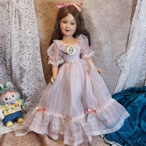 Muñeca Deanna Durbin Toda Composición Ideal Años 40 De Colección 18" Cabello Humano Todo Original - Imagen 1 de 19