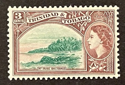 SELLOS DE VIAJE: SELLOS TRINIDAD Y TOBAGO 1953-59 QEII SG 269 - 3 centavos como nuevos MNH OG Foto 1 de 4
