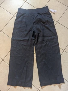 NWT Soft Surroundings Aliso Point Linen Pants Womens Large Wide Leg Full Length - Picture 1 of 7