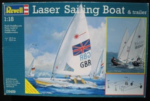Kit de velero láser Revell 05459 + remolque 1:18 barco kit de construcción barco velero - Imagen 1 de 6