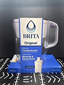 Brita Large 10 Cup White Tahoe Water Filter Pitcher with 1 Standard Filter - Picture 1 of 4