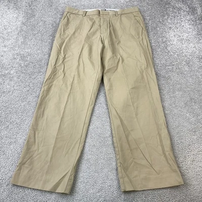 Gap Khakis Relaxed Fit Pants Men's 32x30 Tan Tailored Cotton Casual - Image 1 of 4