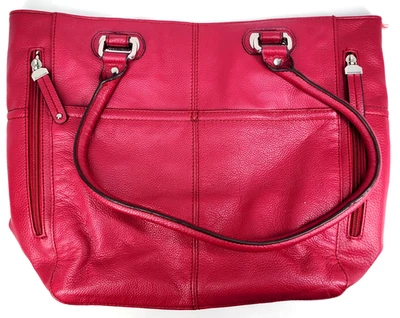 Bolso de Mano Tignanello Mujer Cuero Doble Asa Bolsillo Interior A Presión Foto 1 de 4