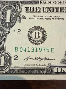 2021 $1 Dollar Bill Birthday Anniversary April 13 1975 (B04131975E) Fancy - Picture 1 of 5