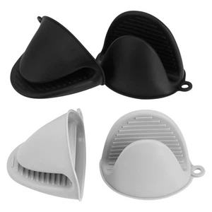 Vaincre 4PCS Silicone Oven Mitts Heat Resistant, Silicone Potholders for Kitc... - Picture 1 of 7