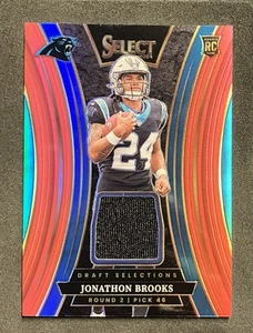 2024 Panini Select - Draft Selection Rookie Patch Jonathon Brooks #DSM-JBS (RC) - Bild 1 von 4