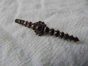 broche granates antiguos genuinos vintage - Imagen 1 de 6