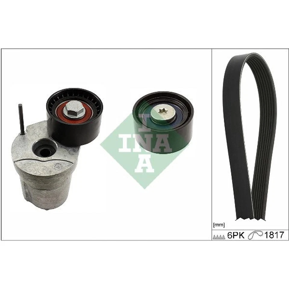 INA 529 0370 10 Keilrippenriemensatz für BMW 1 3 X1 E91 E90 E93 E92 E81 E82 E88 - Bild 1 von 1