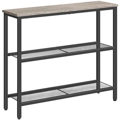 29.5英寸窄控制台桌,3层入口桌带架子,用于走廊... — 第 1/4 张图片