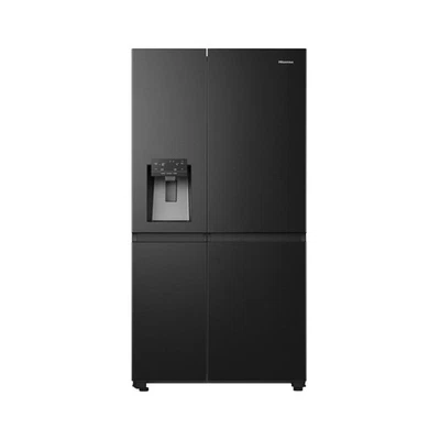 HISENSE RS818N4TFE FRIGORIFERO SIDE BY SIDE 632 LT NO FROST INVERTER CL. E  NERO - Immagine 1 di 4