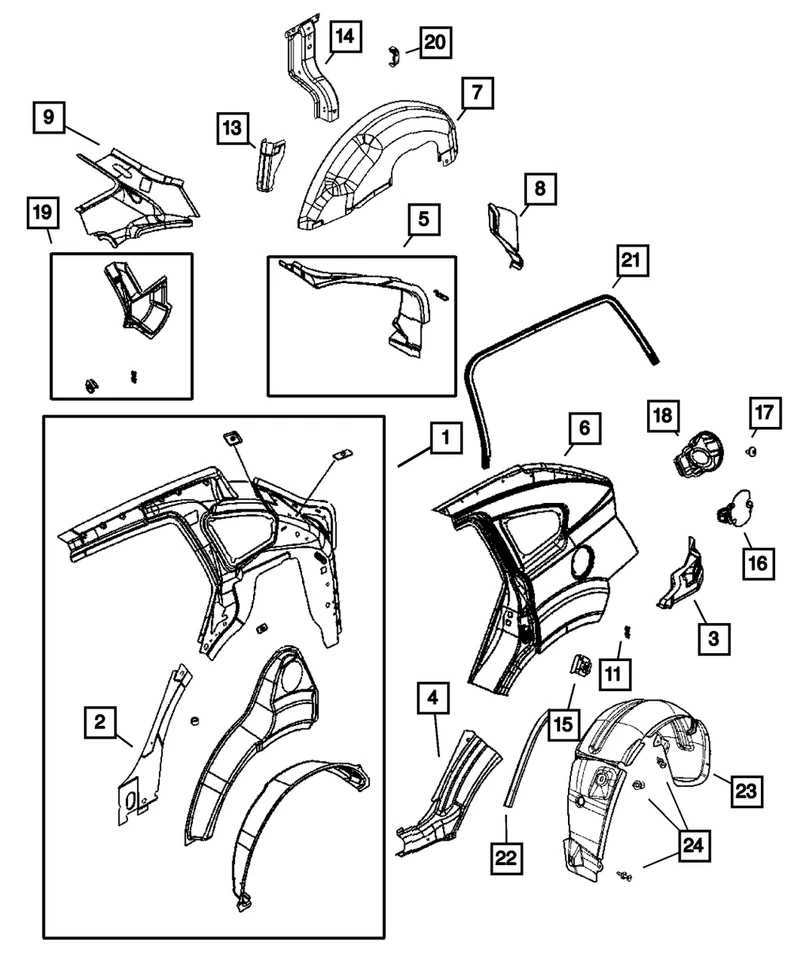 Подлинная уплотнительная полоска для задней двери Mopar 5074160AF - Изображение 1 из 1