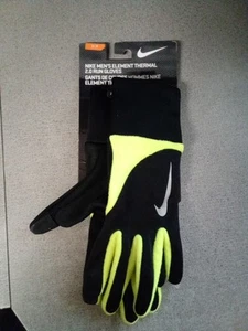 Nike Men's Element Thermal 2.0 Run Gloves Small-Petite Black/Yellow - Picture 1 of 2