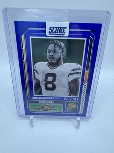 2025 Score Football Josh Jacobs THE FRANCHISE #12 SHOWCASE /100 Green Bay - Bild 1 von 2