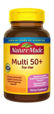 Nature Made Women's 50+ Daily Multivitamin with no Iron, 90 Tablets - Image 1 of 4