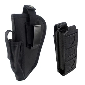 Tactical OWB Ambidextrous Pistol Right/Left Hand Gun Holster with Magazine Pouch - Picture 1 of 7