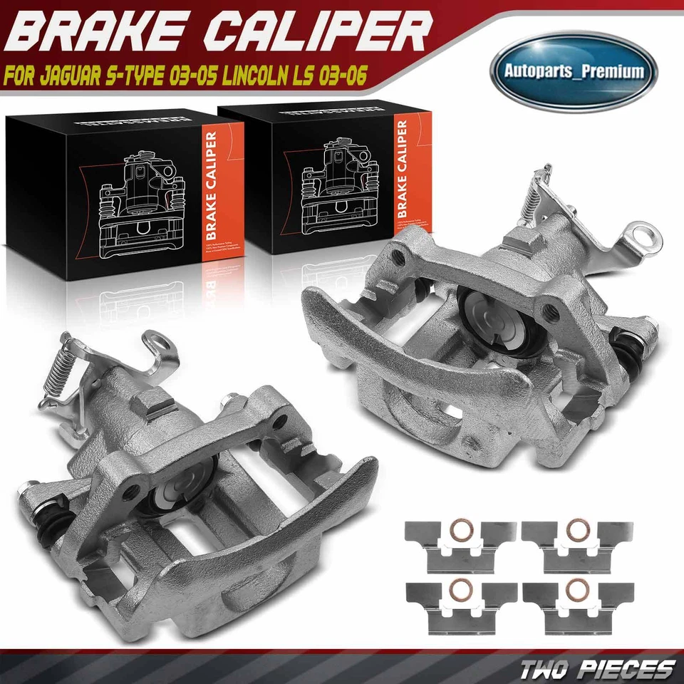 2 тормозных суппорта с кронштейном для заднего Jaguar S-Type 2003-2005 Lincoln LS 03-06 - Изображение 1 из 4