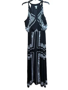 Old Navy Maxikleid Damen groß bunt Boho Print ärmellos gefüttert - Bild 1 von 7