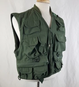 Cabela's Hunting Shooting Fishing Vest Men's Medium Green, Pockets Game Pouch - Picture 1 of 8