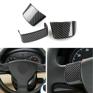 ABS Carbon Style Steering Wheel Cover for VW Golf 5 Passat B6 Jetta Tiguan 07-11 - Picture 1 of 4