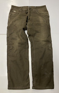 Kuhl Outkast Pants Mens 36 X 30 Brown Vintage Patina Regular Fit Canvas Hiking