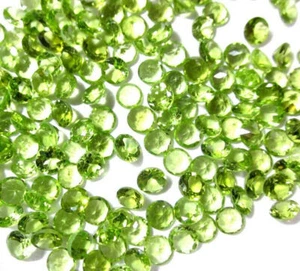 Natürlicher hochwertiger Peridot runder 4 mm Edelstein Großhandel Menge für S... - Bild 1 von 7