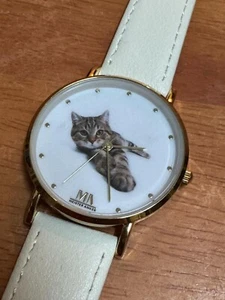 Meister Anker Damen-Armbanduhr – Katzenmotiv 🐱⌚ - Picture 1 of 5
