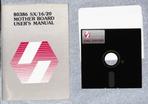 80386 HANDBUCH 63 Seiten + 1 FLOPPY MAINBOARD BEDIENUNGSANLEITUNG 486/386 TYP IBM - Bild 1 von 4