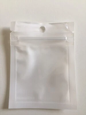Bustine trasparenti plastica con chiusura zip cm. 4,8 X 5,5  custodia orecchini - Immagine 1 di 4
