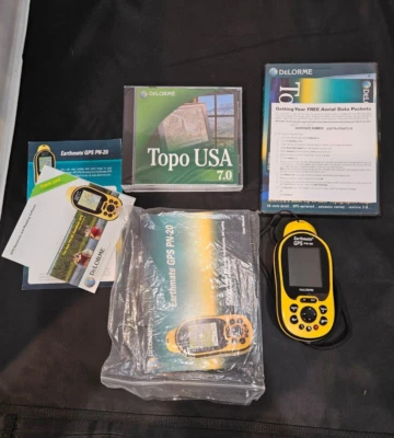 DeLorme Earthmate GPS PN-20 Handheld Waterproof Maps Camping Hiking Kayaking - Image 1 of 4