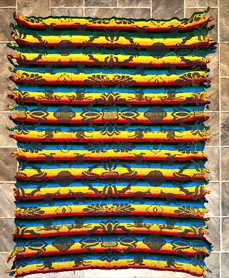 🏮 TABLECLOTH / THROW BLANKET - Knitted Cotton - 43” x 56" 🏮 - Image 1 of 3