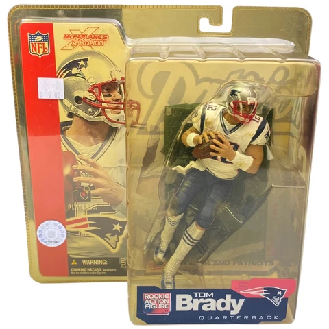 Tom Brady New England Patriots Figure Mcfarlane 2002 NFL Football New Sealed Cover