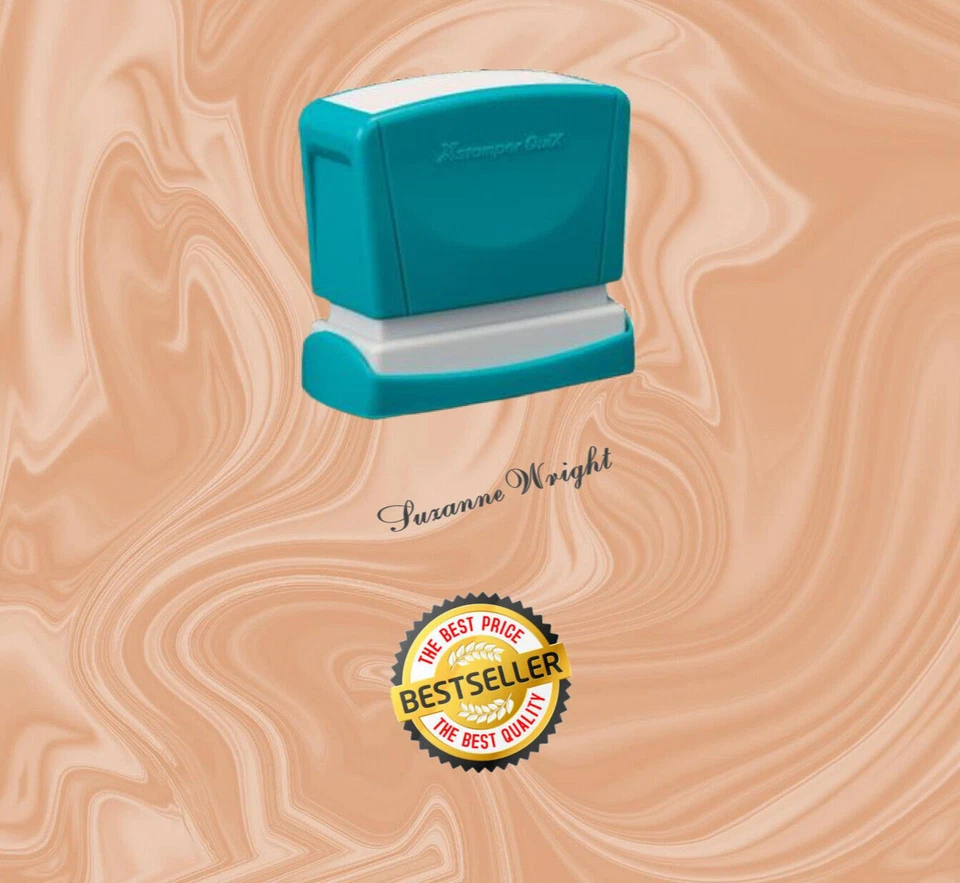 Custom Signature Self-Inking Stamp | Stamp with Name | Custom Name Stamper - Image 1 of 4