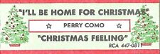 Jukebox Title Strip - Perry Como: I'll Be Home For Christmas / Christmas Feeling