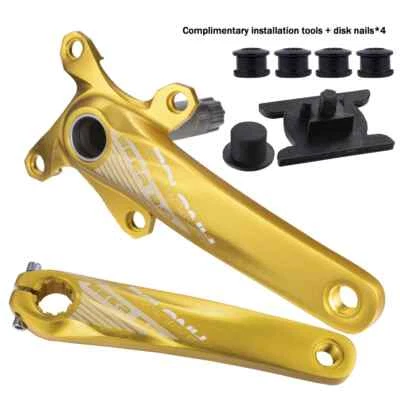 Juego de bielas de bicicleta de montaña 170 mm 8-12 velocidades 34/36T 104BCD rueda de cadena de un solo disco Foto 1 de 4