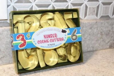 10 cortadores de galletas con número de metal #3640 número/artesanía/horneado/postres Foto 1 de 4