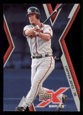 2009 Upper Deck X Die Cut #4 Chipper Jones - Image 1 of 2
