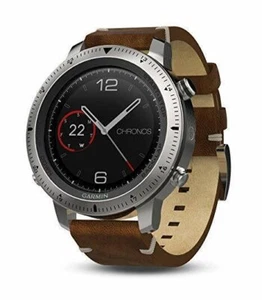 Garmin Fenix Chronos ze skórzanym paskiem | 010-01957-00 | AUTORYZOWANY DEALER GARMIN - Zdjęcie 1 z 3