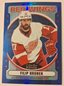 21/22 Platinum Retro Filip Hronek BLUE Rainbow RC #d/199 - Picture 1 of 2