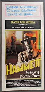 HAMMETT INDAGINE A CHINATOWN - Wenders - Forrest, Boyle - LOCANDINA ORIG 1982 - Picture 1 of 2