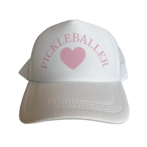 Gorra Pickleball para Mujer, Talla OS, Blanco, Rosa, Deportes, Juego - Imagen 1 de 3