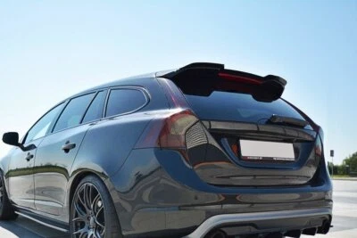 Alerón trasero accesorio borde de demolición adecuado para Volvo V60 Polestar FL negro alto - Imagen 1 de 4