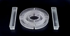 Baccarat, France. "Surtout de Table" consisting of eight crystal glass pieces. - Picture 1 of 6