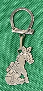 Bernice Goodspeed Sterling Silver Taxco Mexico Donkey KeyChain KeyRing RARE FIND - Picture 1 of 6