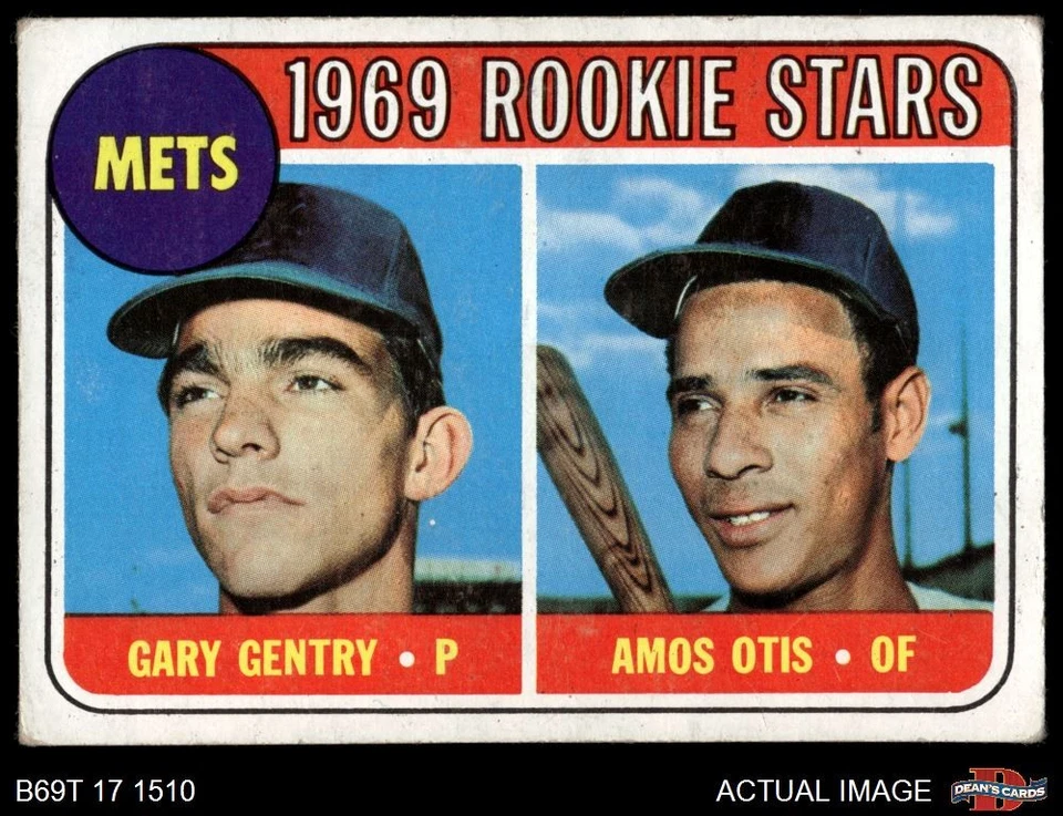 1969 Topps #31 Amos Otis / Gary Gentry Mets RCs RC 2.5 - GD+ - Image 1 of 1