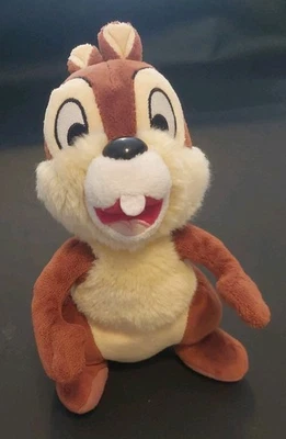 Disneyland Walt Disney World 8"( Chip) & Dale Plush Chipmunk Squirrel Brown  - Image 1 of 4