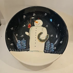 Große Schale Schneemann Motiv Mary Beth Baxter - Bild 1 von 12