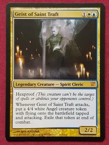 Magic The Gathering INNISTRAD GEIST OF SAINT TRAFT white/blue card MTG - Picture 1 of 2