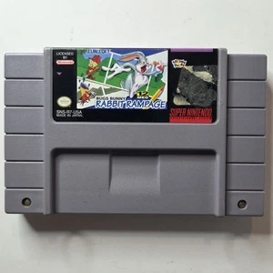 Bugs Bunny - Rabbit Rampage (Super Nintendo SNES, 1994) AUTHENTIC - UNTESTED - Picture 1 of 6