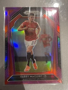 2020-21 Panini Prizm Harry Maguire #/99 Laser Purple Man United Premier League - Picture 1 of 2