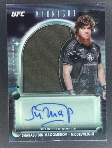 2025 Topps Midnight UFC Sharabutdin Magomedov Relic Auto Twilight /99 - Picture 1 of 2